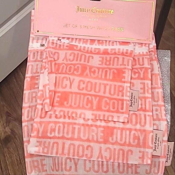 Juicy Couture Block Logo Set of 3 Mesh Wah Bags - Picture 4 of 4